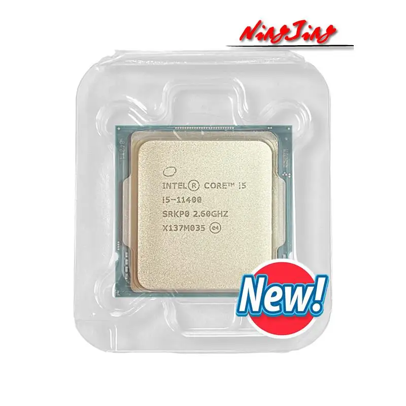 Top Intel New Core i5-11400 i5 11400 2.6 GHz Six-Core Twelve-Thread CPU Processor L3=12M 65W LGA 1200 but no fan