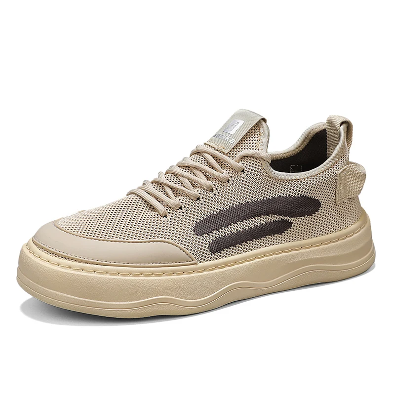 

Lightweight and fashionable casual shoes, breathable fly woven outdoor trendy shoes, motorcycle men's sports shoes