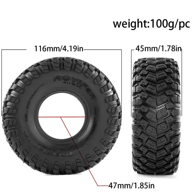 Soft Rubber Voodoo KLR Tire Set 4PCS 1.9