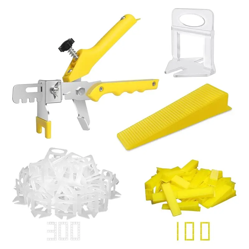 llcs-tile-leveling-system-with-tile-plier-300-piece-tile-spacers-clips-and-100-piece-reusable-wedges-for-stone-installation