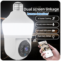 3MP Bulb WiFi Camera LED Bulb Smart IP Camera Smart home Lamp HD Security Cameras Security Protection Surveillance PTZ Camera