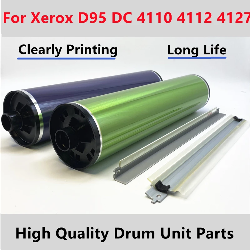 High Quality D95 OPC Drum Kit For Xerox DC4110 DC4595 DC4127 DC4112 DC1100 D125 D110 OPC Drum Cleaning Blade DC 4127 Cylinder