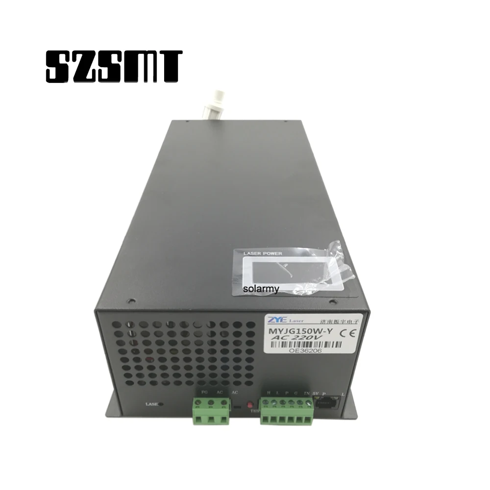 Высококачественный лазерный источник питания со светодиодным дисплеем MYJG150W-Y MYJG150W-X Источник питания для лазерной трубки CO2 мощностью 130–150 Вт