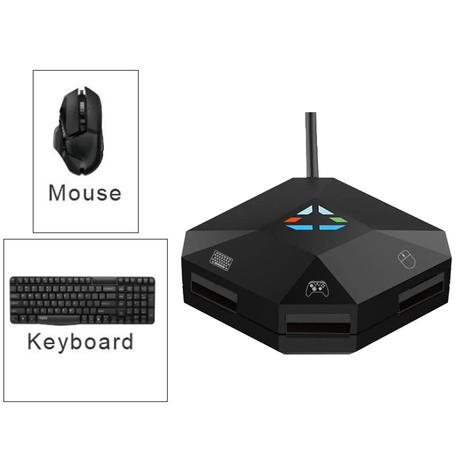 Keyboard with Converter Adapter fits for N-Switch Gaming , Easy to Use, Plug