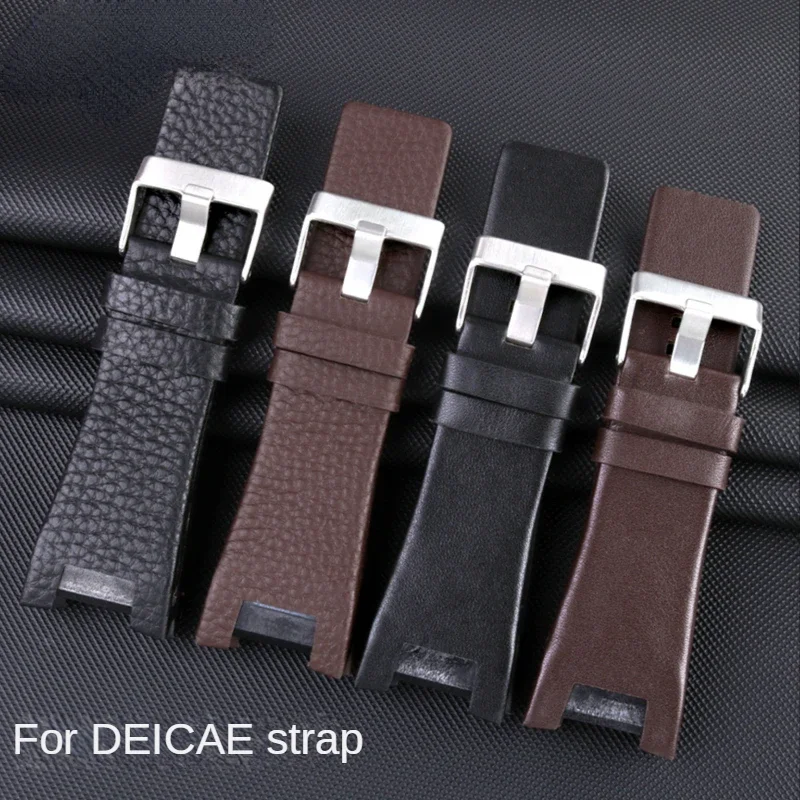 For Diesel Table Watch Band Concave Leather Dz4246 Dz1273 Dz1216 Soft and Comfortable Large Dial Watch Strap Male 32mm Wristband