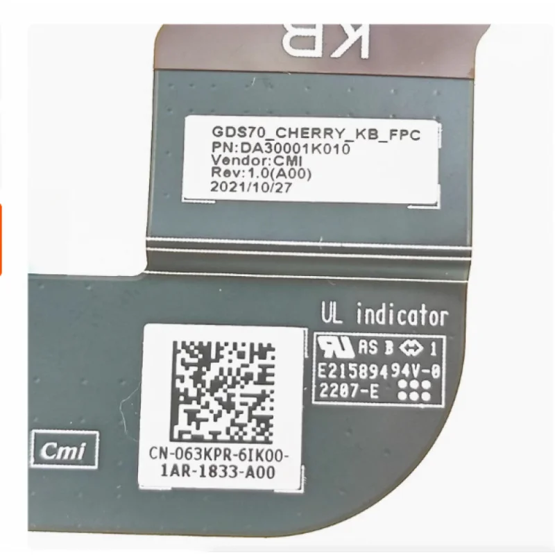 Для Dell Alien ALIENWARE x17 R1 R2 рядный кабель соединительный кабель 063KPR LF-K47DP