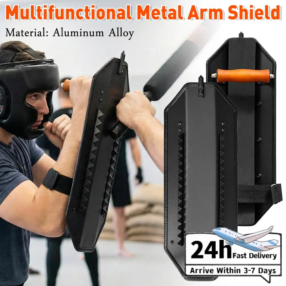 

Aluminum Alloy Self-defence Arm Multifunctional Type Anti-Riot Shield Arm Protective Shield for Outdoor School Mall Home