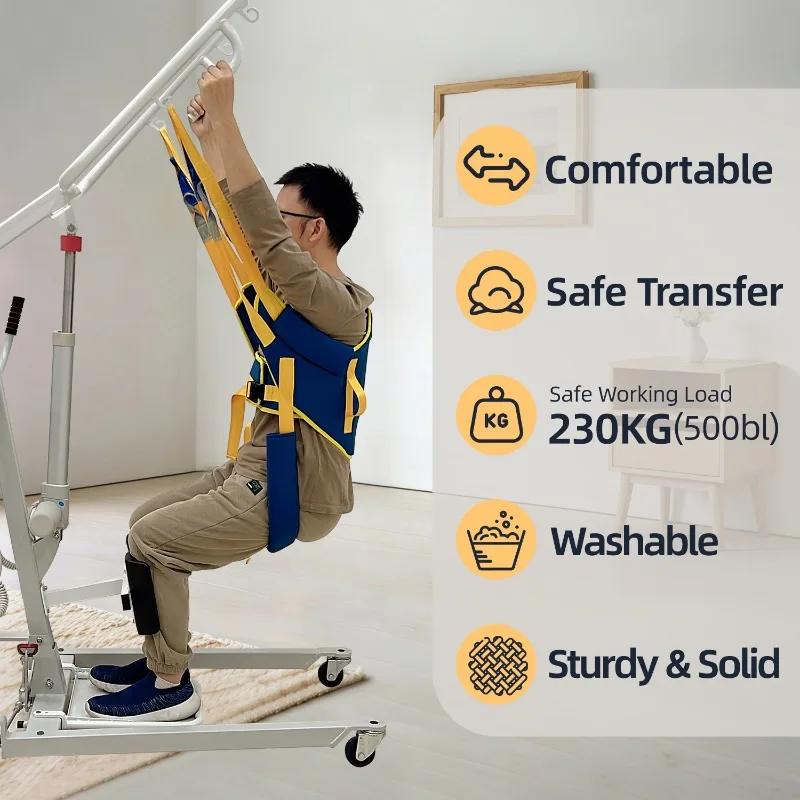 Sitting Stand Lift Machine Sling Dedicated Standing Movement Assist Elderly Semi Standing Straps Safe Transfer Washable Straps