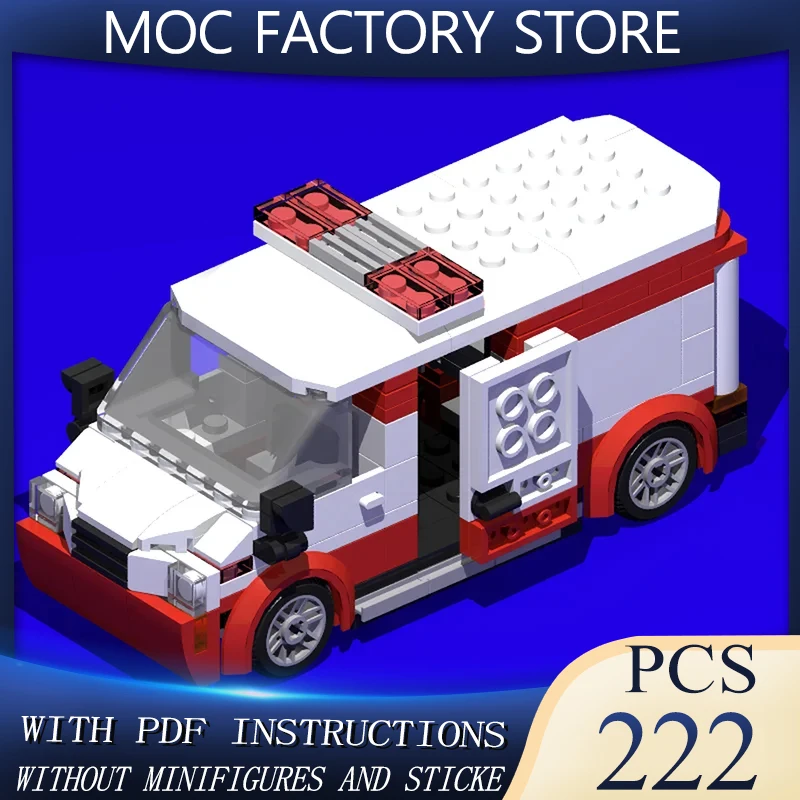 

City Cars Model Moc Building Blocks City Ambulance Model Technology Brick DIY Assembly Construction Toy Holiday Birthday Gifts