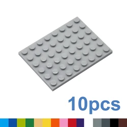 10pcs DIY Building Blocks Thin Figures Bricks 6x8 Dots 12Color Educational Creative Size Compatible With 3036 Toys for Children