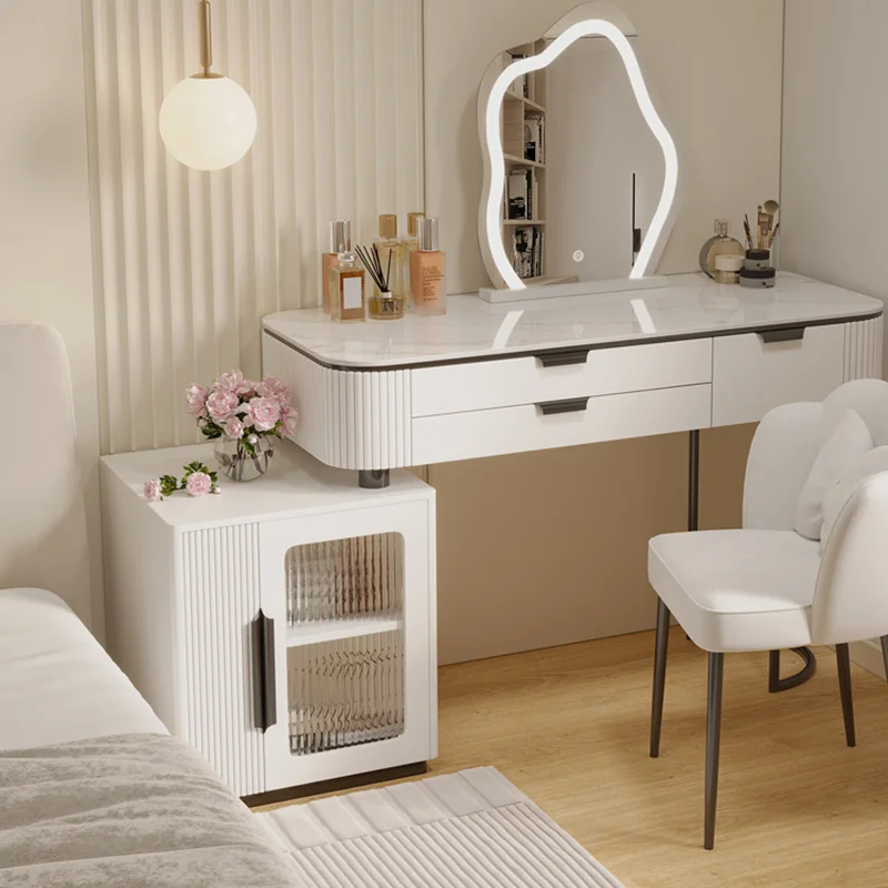 Nordic Solid Wood Makeup Vanity For Home Furniture Dressing Table With Mirror Upscale Design Bedroom Vestidores Household Items