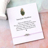 Saint Jude Wish Bracelet Saint Jude Medal Protection Bracelet Religious Faith Jewelry for Women Men Catholic Faith Bracelet Gift