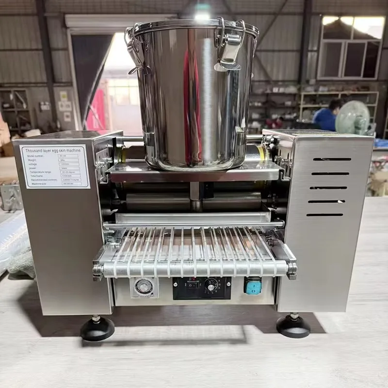 Thousand Layer Cake Machine Crepe Skin Maker Adjustable Thickness Food Processing Equipment Customized