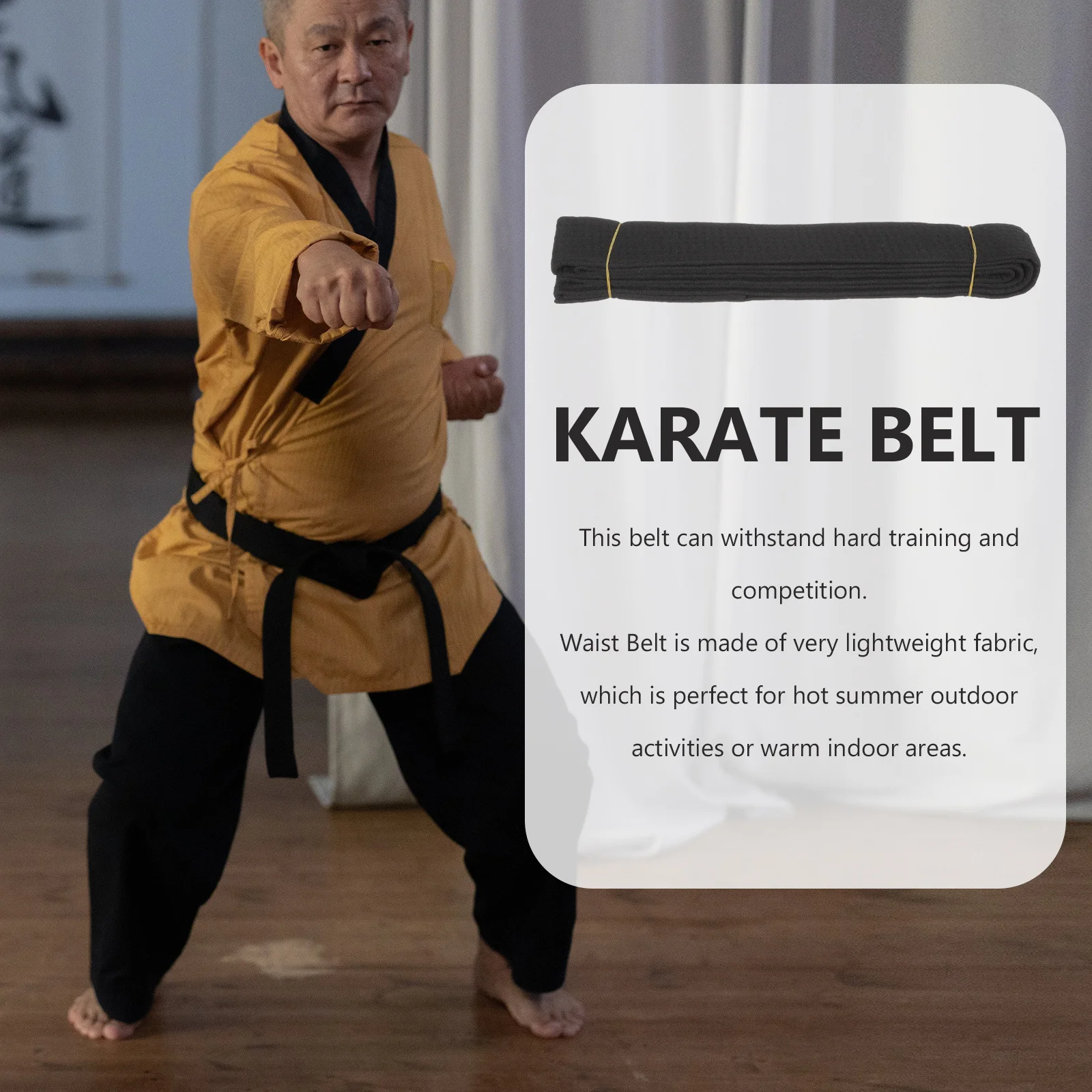 

Karate Belt High-Grade Material Lightweight Waist Belt for Martial Arts Taekwondo Judo Training Equipment Karate Gift