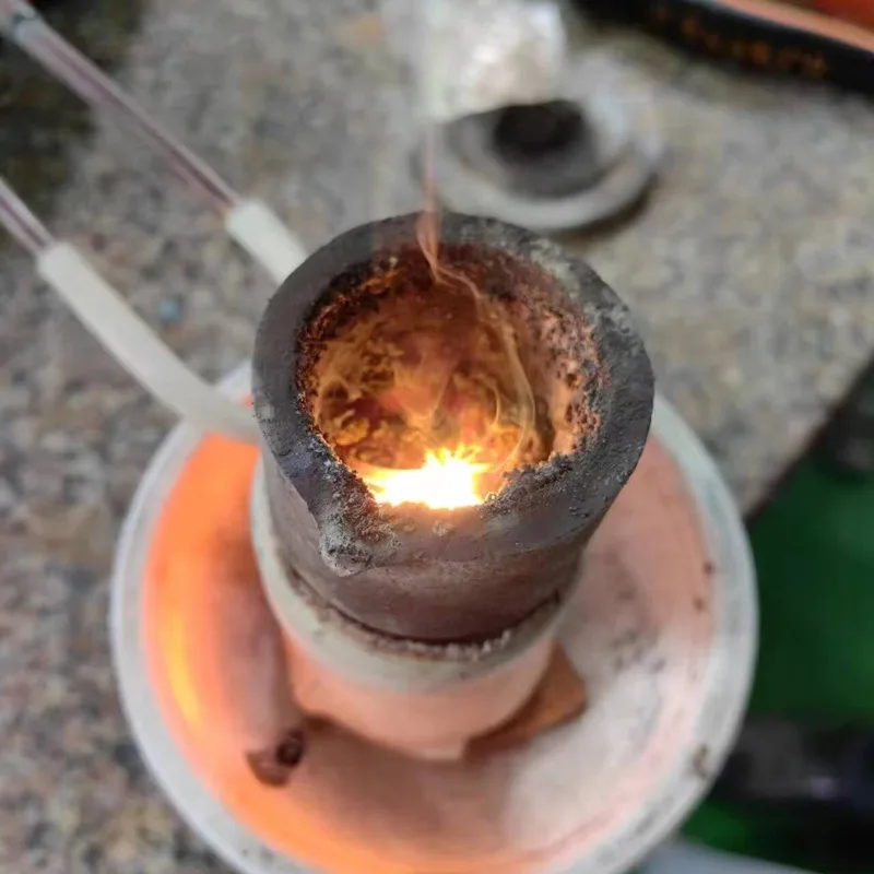 Irodium Infrared Metal Power Furnace, Ultra-High Frequency Induction Heater, New Quartz Crucible For Melting Gold And Platinum