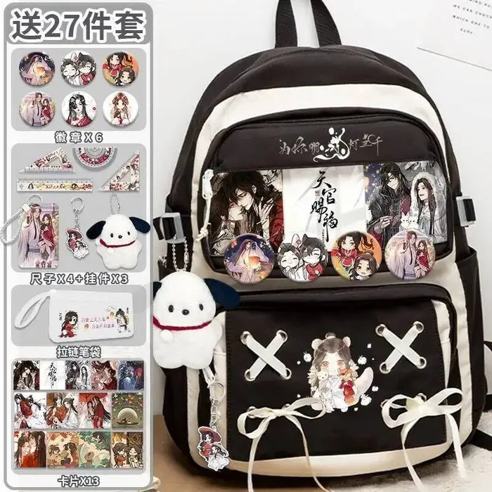 

Черный, синий, фиолетовый, небесные официальные предложения, благословение Тянь Гуань Ци Фу, прозрачные школьные сумки Ita, рюкзаки для девочек, аниме, игра