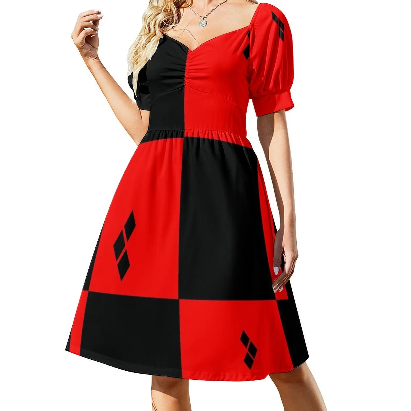 

Dr Q Short-Sleeved Dress dresses korean style summer women's suit women's clothing summer 2025 novelties women's summer jumpsuit
