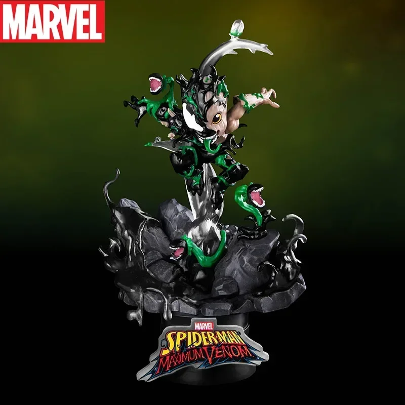 

The Avengers Iron Man Spider Man Venom Groot Captain America Marvel Universe Series Collect Figures Model Toys Ornaments Gift