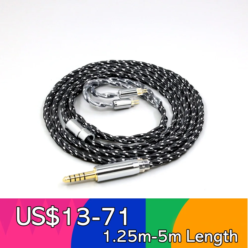 

OCC Mixed OFC Twisting Nylon Earphone Cable For 0.78mm 2pin IEM BA Westone W4r UM3X UM3RC JH13 High Step LN008746