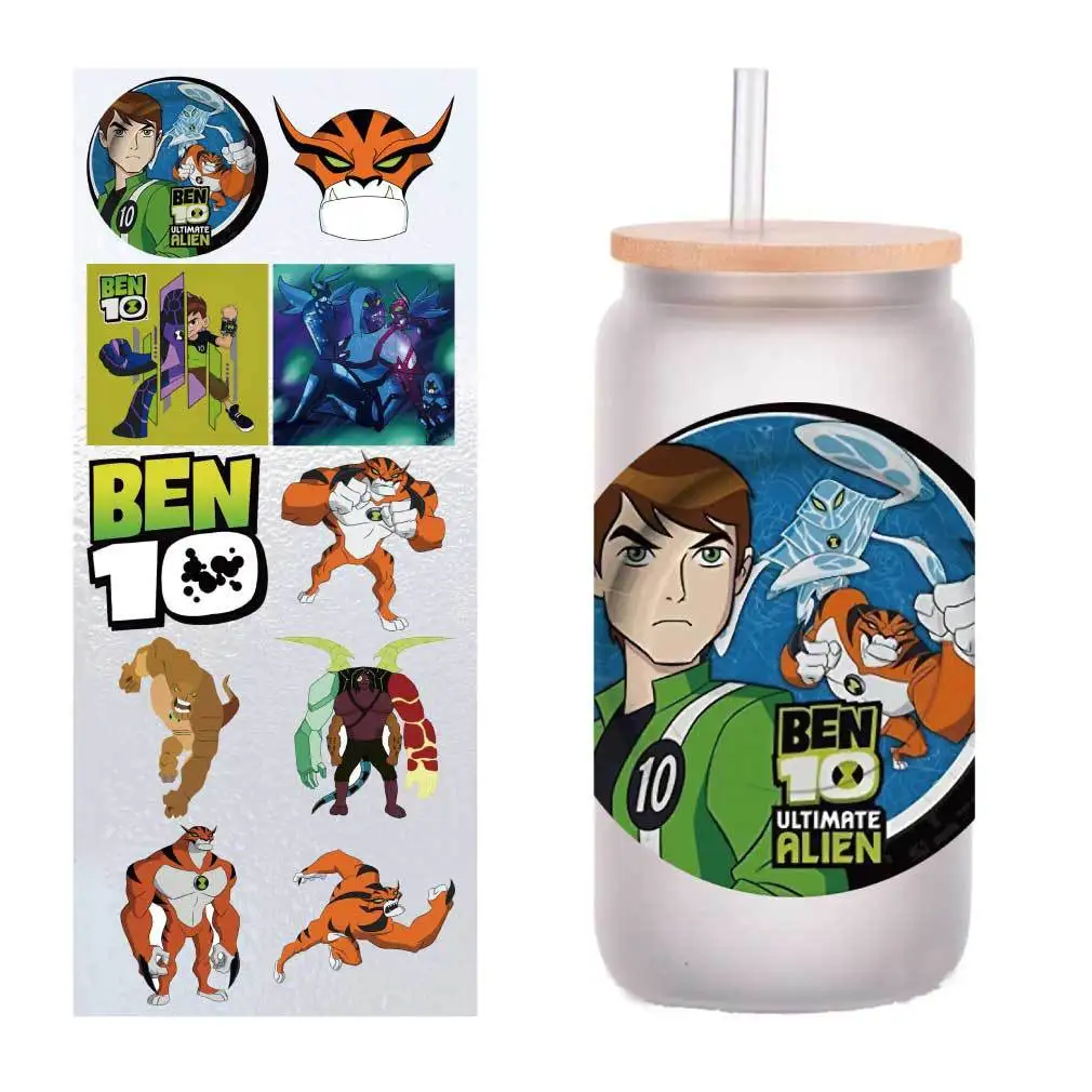 

10 PCs/Pack Tian Xiaoban UV transfer stickers DIY Cup stickers customized four inches.