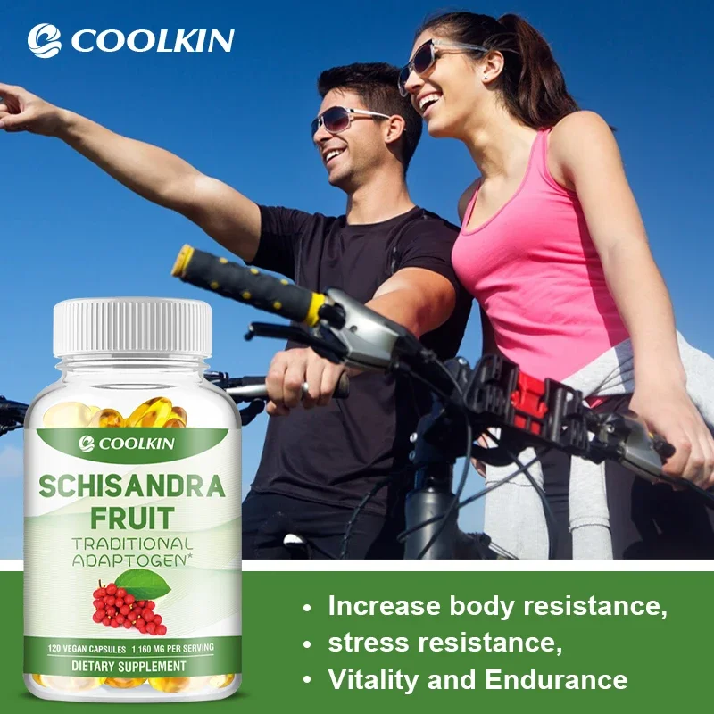 Organic Schisandra Capsules - Enhance Immunity, Detox, Relieve Stress