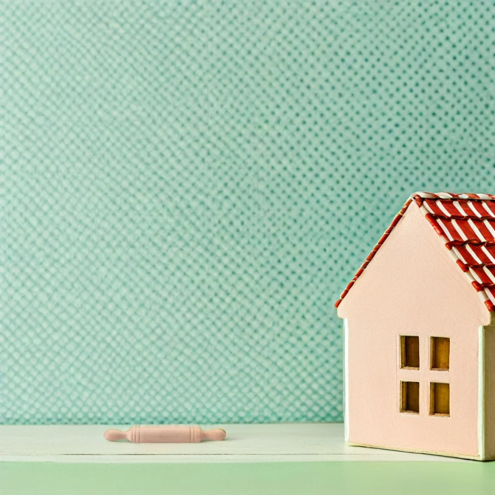 

50pcs Miniature Rolling Pins Wooden Dollhouse Baking Tools Kitchen Props For Craft Diy Photography Decoration Set