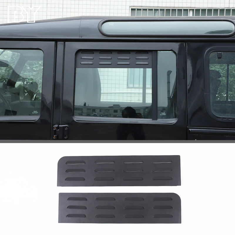 

Car Rear Window Louvre Ventilation Panel Decoration Cover Fit For Land Rover Defender 110 2004-2018 Auto Exterior Accessories