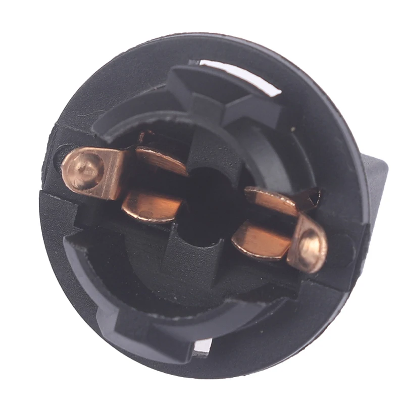 High quality10 Stuks Zwart Plastic T10 Auto Licht Socket Twist Lock Wedge Instrument Panel Dash Gloeilamp Base Holder 10.7Mm
