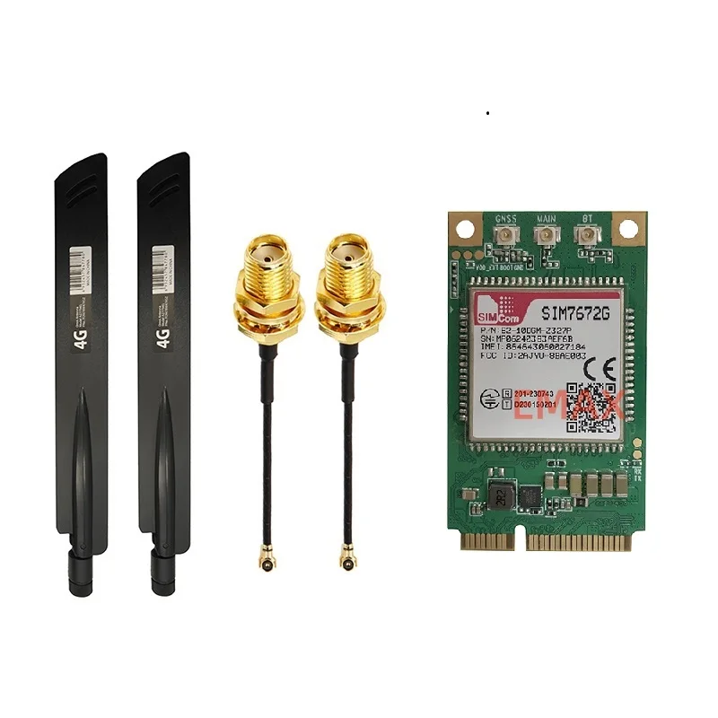 

SIMCOM SIM672G-MNGV SIM7672G LTE Cat1 module with Accessories Optional Support GPS LTE-FDD:B2/B4/B5/B12/B13/B66 for Global