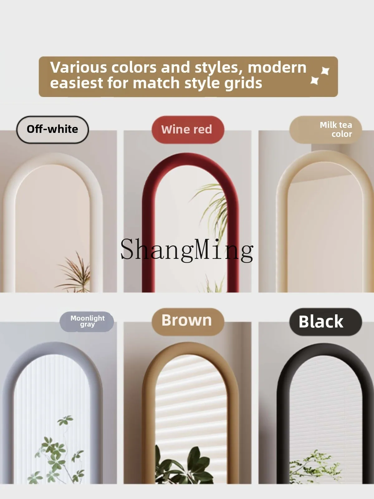 HZX-full body mirror home floor mirror living room full-length mirror light luxury high-end fitting