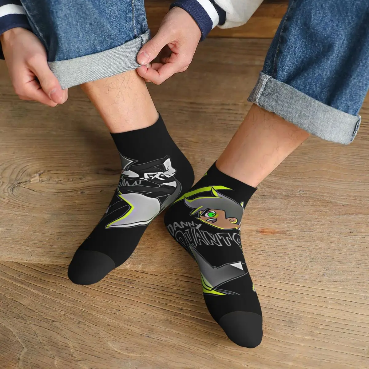 

Носки Danny Phantom, супер мягкие чулки в стиле Харадзюку, всесезонные носки, аксессуары для мужчин и женщин, подарок на день рождения