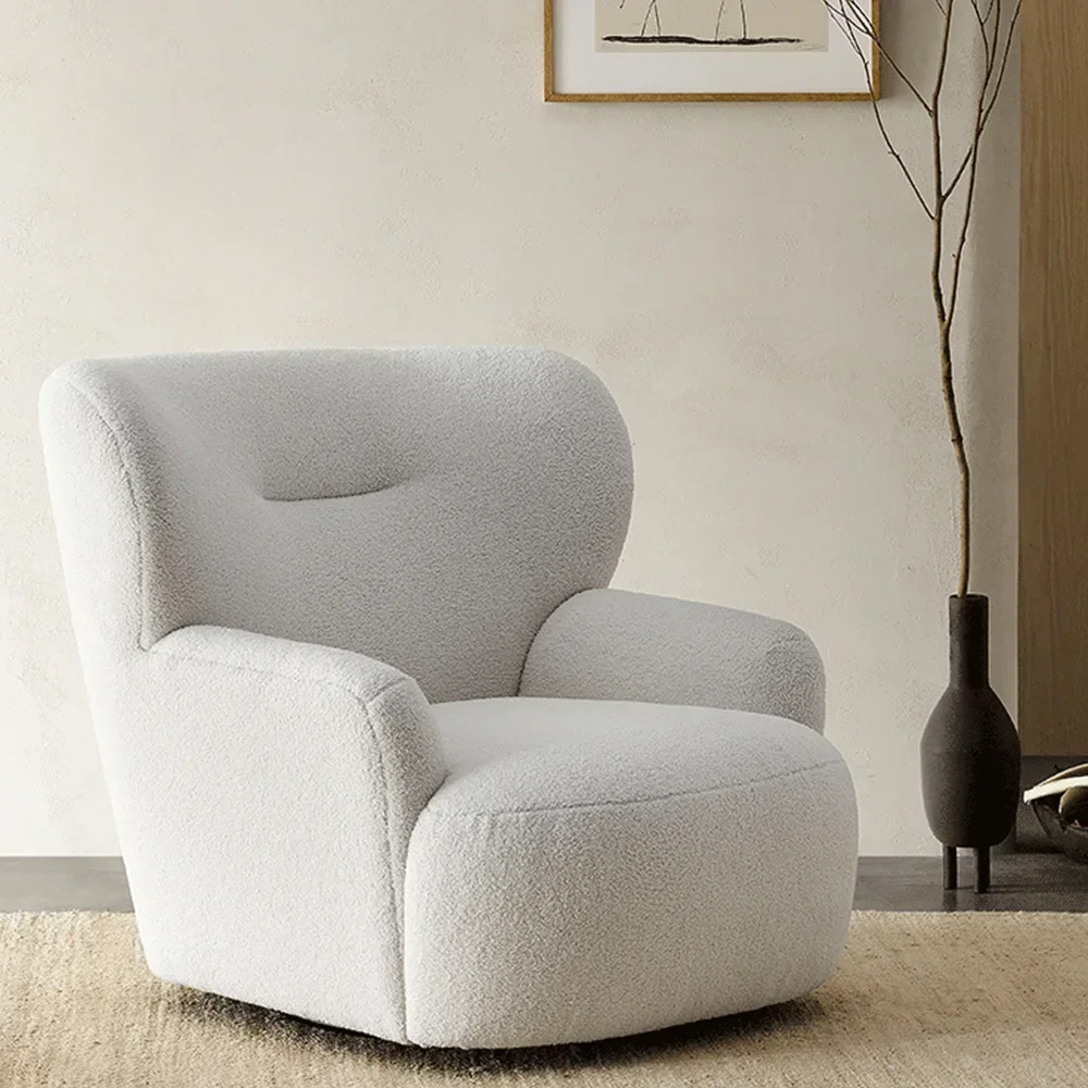 Nordic Armchair Single Swivel Sofa Chair Living Room Furniture Sofa In Bedroom Sofa For Bedroom