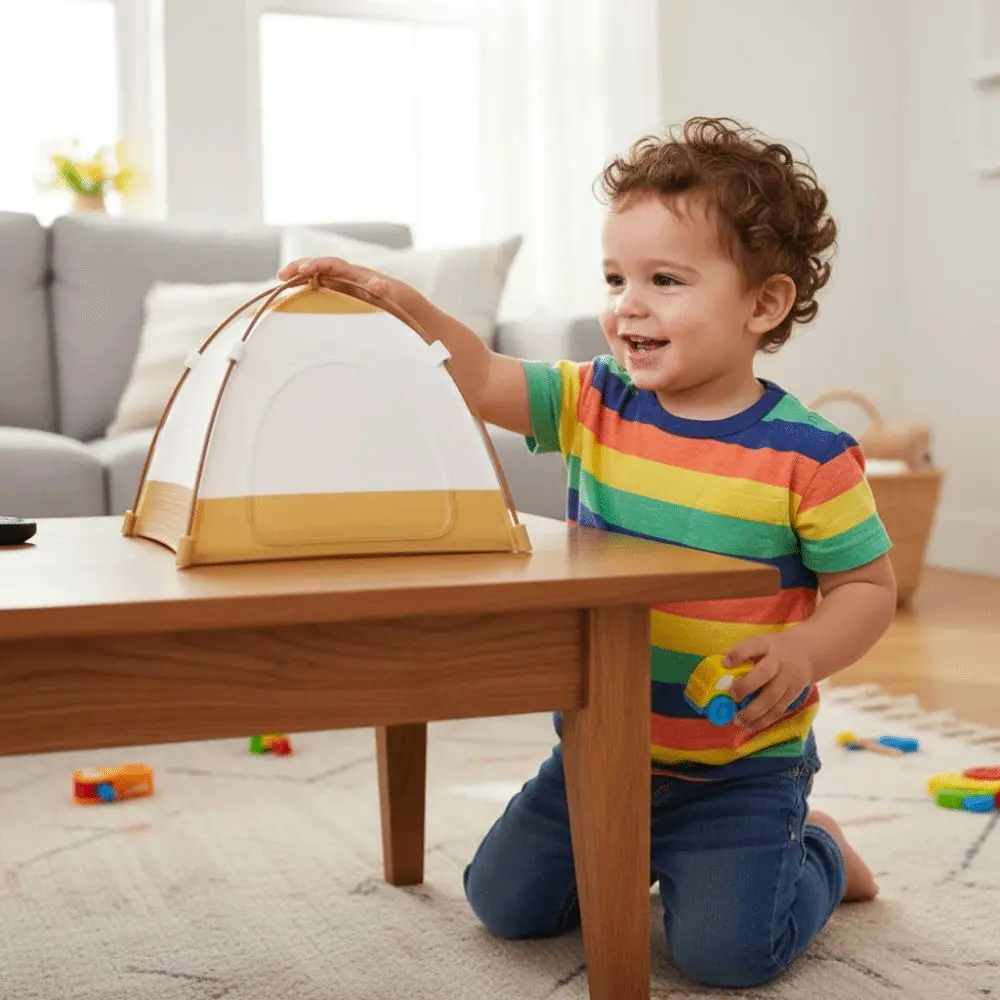 

1:12 Scale Camping Tent Model Oxford Cloth Miniature Simulated Outdoor Tent Decoration Ob11 Small Tent Christmas Gift