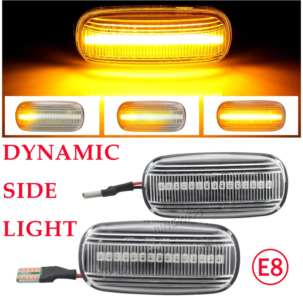 

High quality Flowing LED Dynamic Turn Signal Light For Audi A3 S3 8P A4 B6 B8 B7 S4 RS4 A6 S6 C5 Side Marker Flashing Indicator