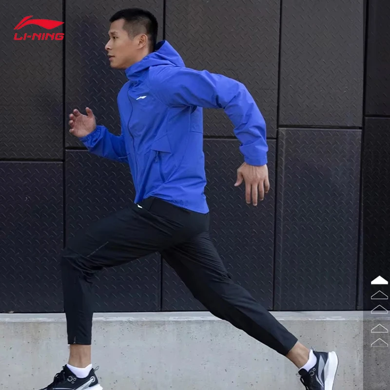 

LI-NING Professional Running Series Men's Reflective Windproof and Moisture Permeable Sports Windbreaker AFDV043