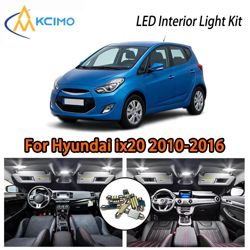 

Outstanding LED Interior Lights For Hyundai ix20 2010-2016, White Ice Blue Two Colors Super Bright Easy Install
