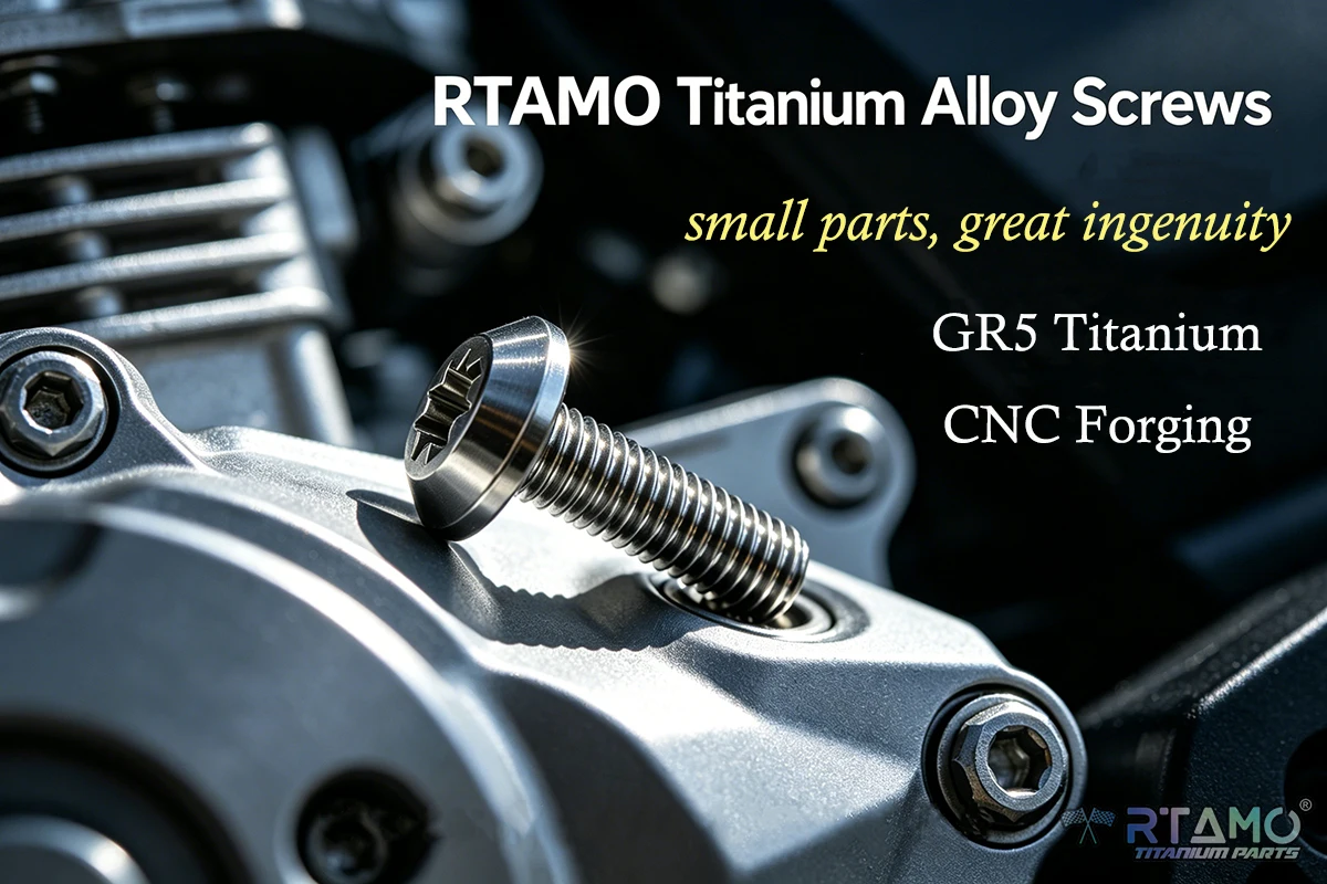 RTAMO Gr5 Titans ch raube m5x5/8/10/12/15/20/25/30/35/40/50mm ti Torx Kopfs ch raube für Fahrrad Motorrad verkleiden – Detail 5