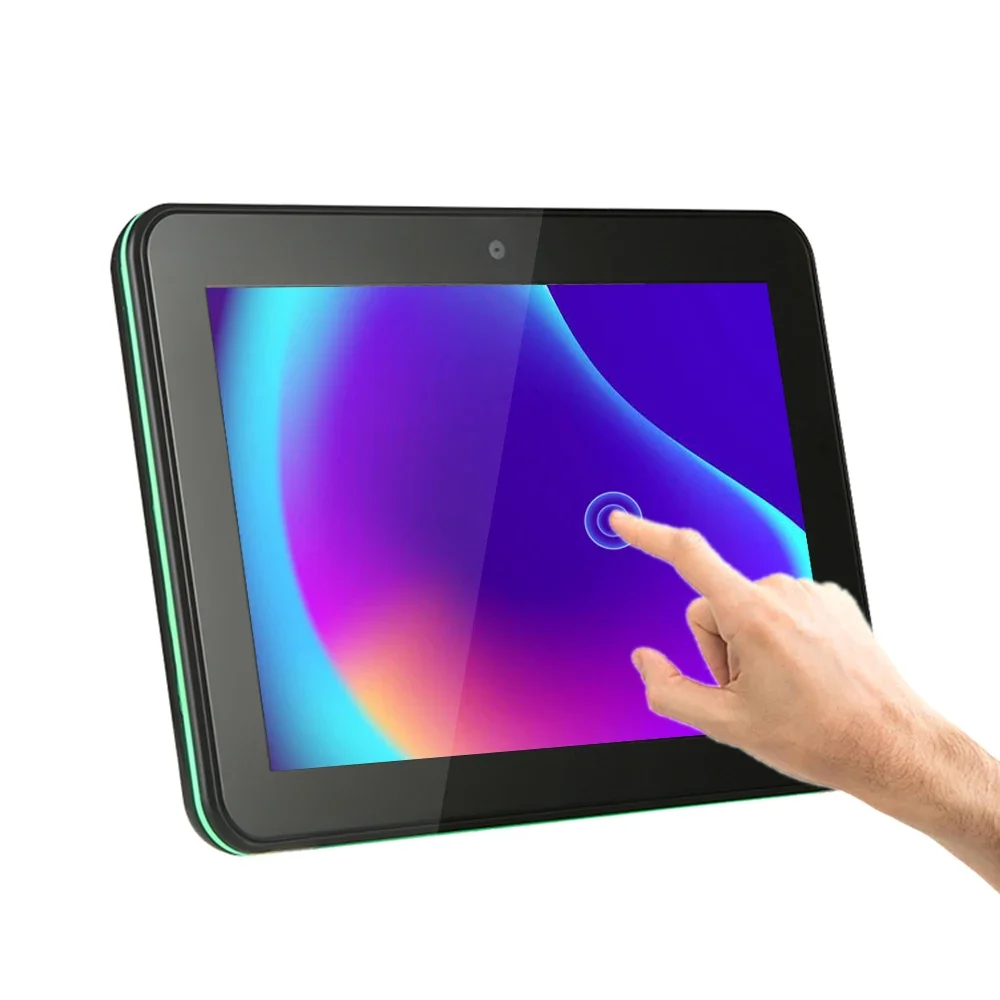

Wall mount 10.1 inch touch screen POE power Surrounding LED Light Bar Booking System Conference Meeting room Display tablet pc