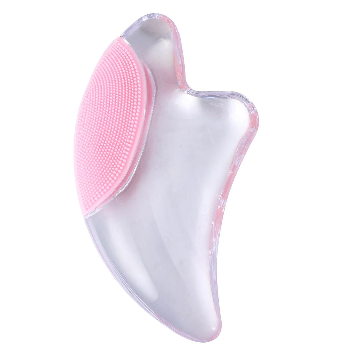 

1Pcs Premium Resin Gua Sha Face Scraping Plate Transparent Crystal Therapy Plate Smooth Polished Edges Scraping Treatment