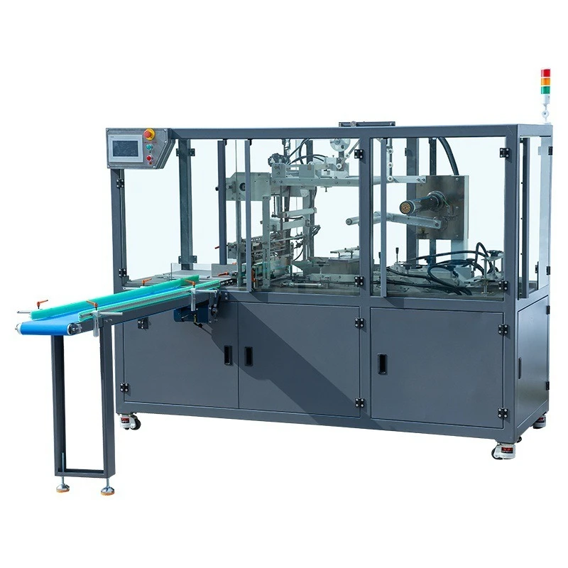 

Transparent film three-dimensional packaging machine, card gift box packaging collection bag, large flat push three