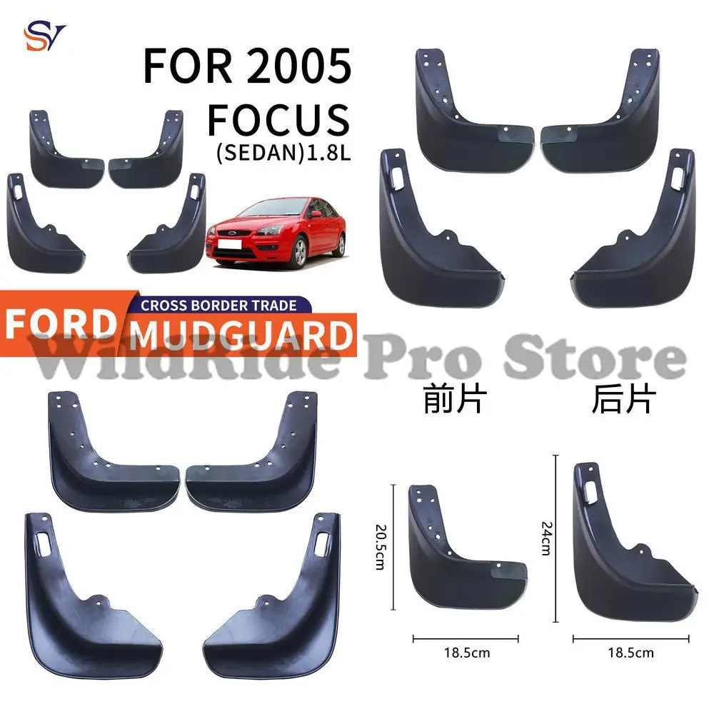 

Front & Rear Wheel Mud Flaps for 2005-2014 Ford Focus Sedan 1.8L Easy Installation Durable Protection