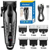 Kemei KM-2290 Salon Level Powder Metallurgical Blade Electric Scissors Hair Clipper 2500 MAh Lithium Battery Hair Trimmers