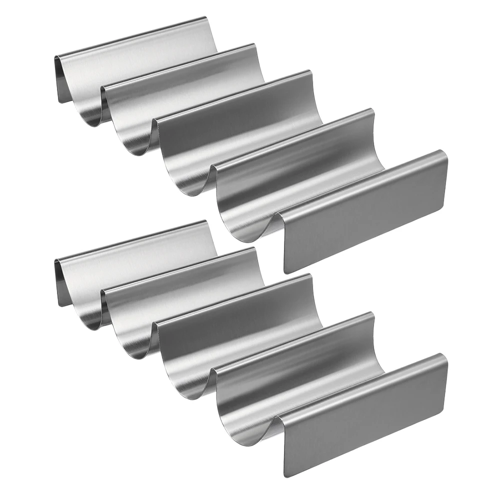 

2pcs Stainless Steel Mexican Pancake Rack Tortilla Holder Oven Safe Taco Serving Stand For Commercial Kitchens Family
