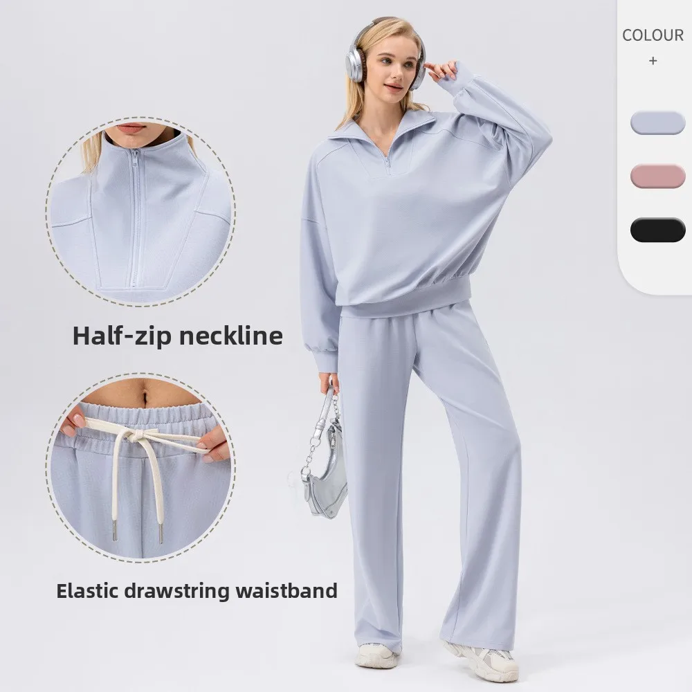 autumn-and-winter-women's-sports-suit-casual-hoodie-loose-wide-leg-pants-fitness-running-two-piece-sports-suit