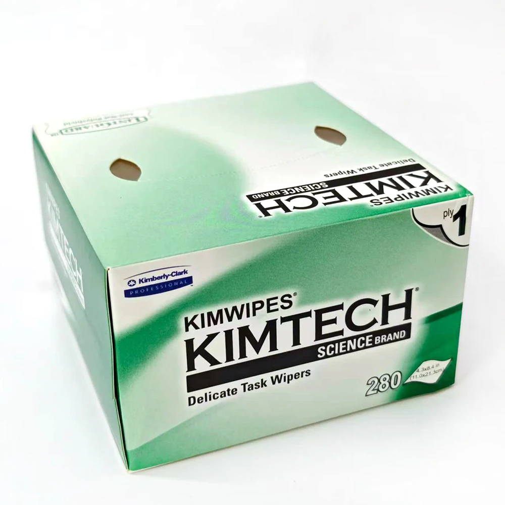 

KIMTECH Optical Fiber Cleaning Dustfree Paper Fiber Optic Cleaning Wipes Box For Optic Fiber Cleaner Multi-purpose