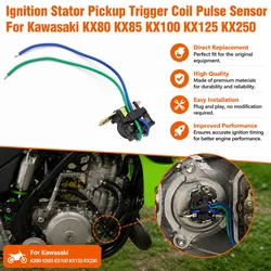 Ignition Stator Pickup Trigger Coil Pulse Sensor For Kawasaki KX80 KX85 KX100 KX125 KX250