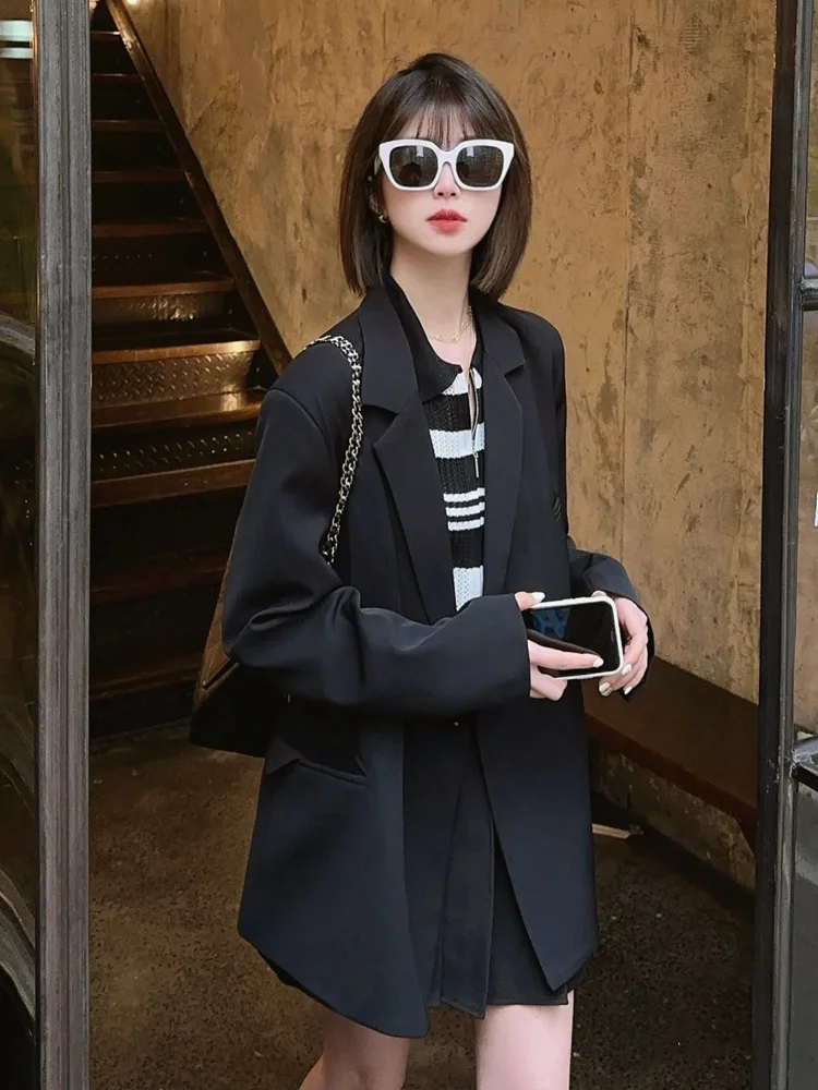 Żakiet do dojazdów do pracy Płaszcz damski Płaszcze damskie Oszałamiający gwiazda Diagonalny zdobiony ćwiekami Napping Trójwymiarowy marszczony Gotowy na lato Chłodny