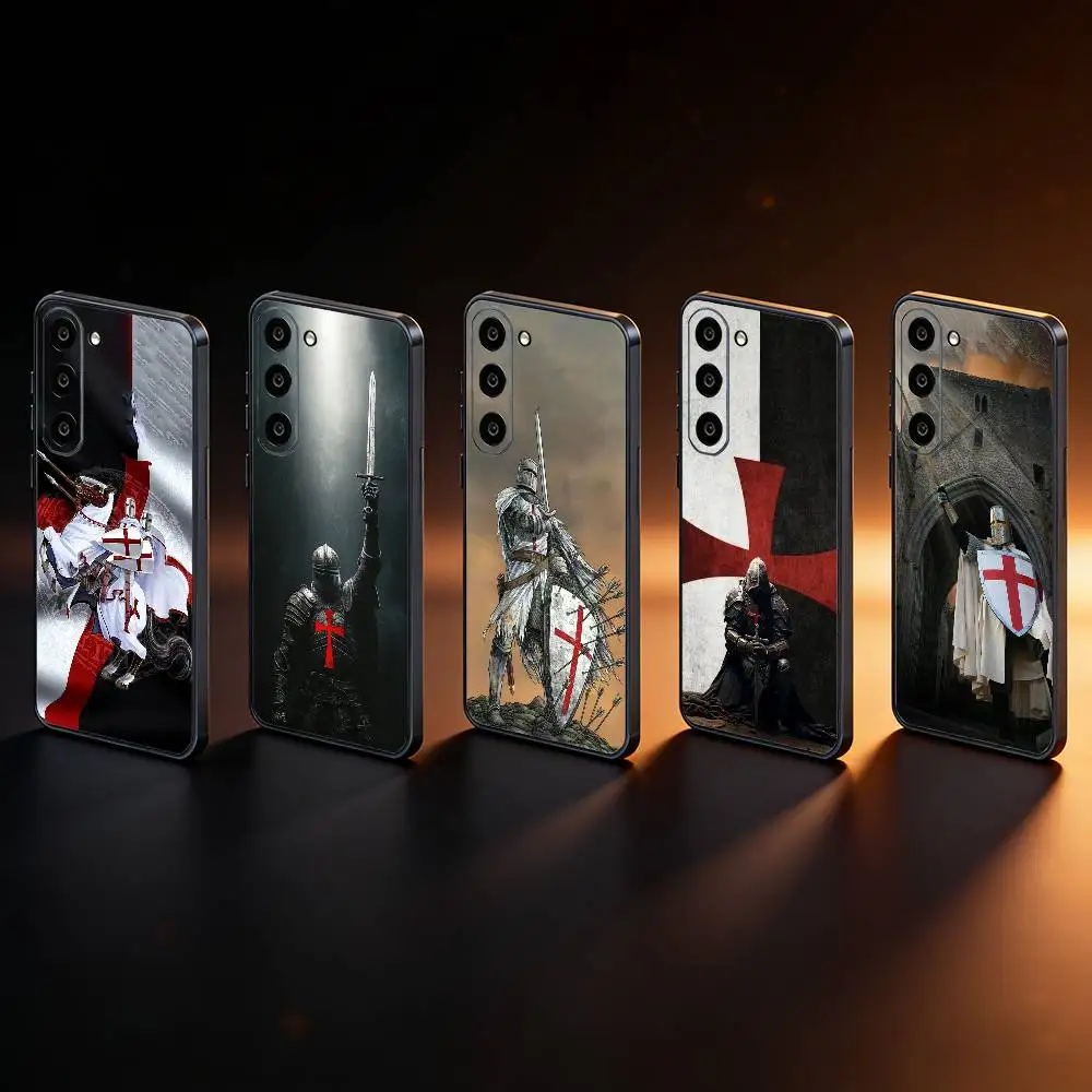 

Crusaders Templar Knight art Phone Case For Samsung Galaxy A73,A72,A71,A70,A53,A52,A51,Others Soft Black Cover