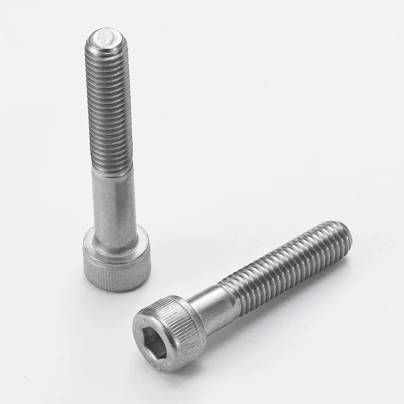

M5 304 Stainless Steel Partially Threaded Hex Socket Cap Screws DIN912 / Half Thread Allen Bolts 30-120mm Length