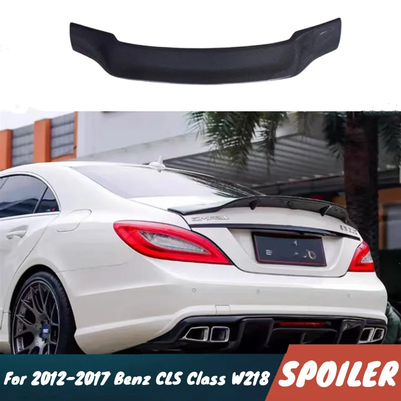 

Для 2012-2017 Benz CLS-Class W218 Carbon Fibe/FRP Materia, спойлер на заднюю крышку багажника автомобиля, крылья, комплект кузова, аксессуары для внешней тюнинга